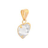 Dije Corazón Bisel 8 mm Oro Sólido 10k