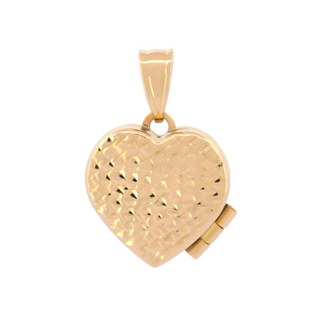 Dije Corazón Relicario Oro Sólido 10k