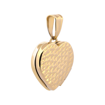 Dije Corazón Relicario Oro Sólido 10k