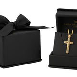 Dije Cristo Liso 2.1 cm Oro Sólido 14k Bautizo Primera Comunión