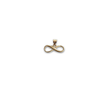 Hermoso Dije Infinito Liso Oro Sólido 14k