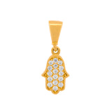Dije Mano De Fatima Chico Oro Sólido 14k