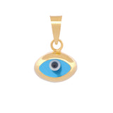 Dije Ojito Oval Mini Oro Sólido 14k