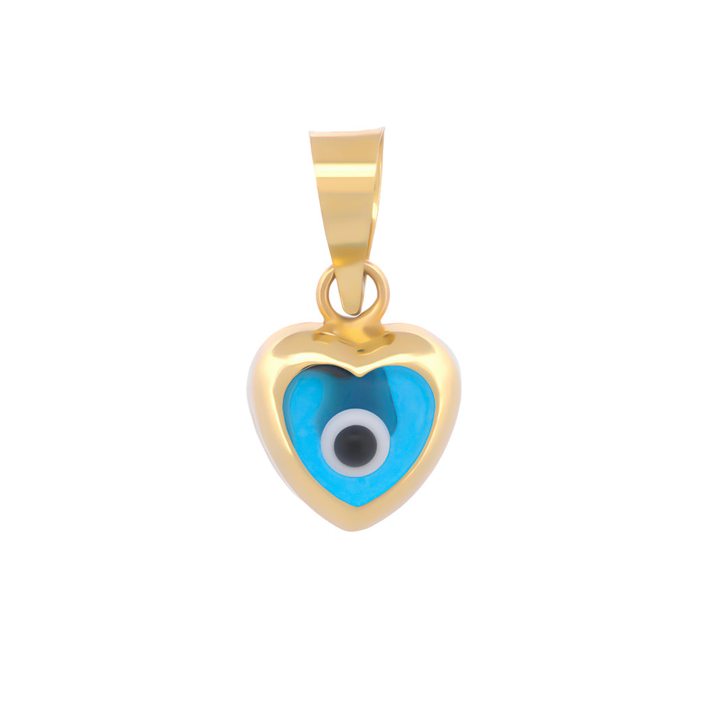 Dije Ojito Corazon Mini Oro Sólido 14k
