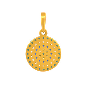 Dije Ojo Turco Mediano Oro Sólido 14k