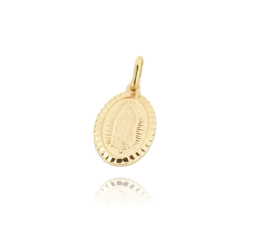 Medalla Virgen De Guadalupe Bautizo P.c Oro Italiano 10k 1.6