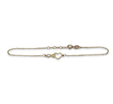 Pulsera Para Dama Corazón Infinito Oro Sólido 10k