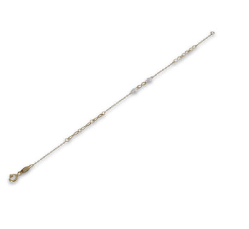 Hermosa Pulsera Pulso Infinitos Oros Sólido 14k